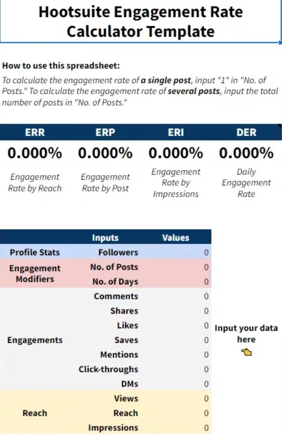 engagement rate calculator preview