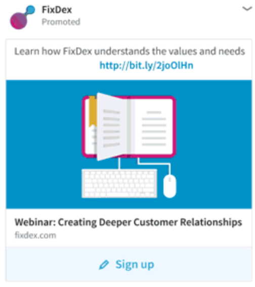 LInkedIn lead gen form