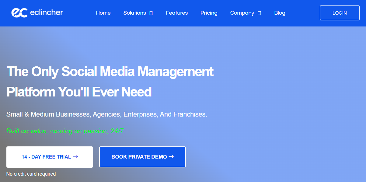 Social media management tool #9: EClincher