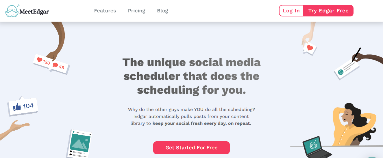 Social media management tool #10: MeetEdgar