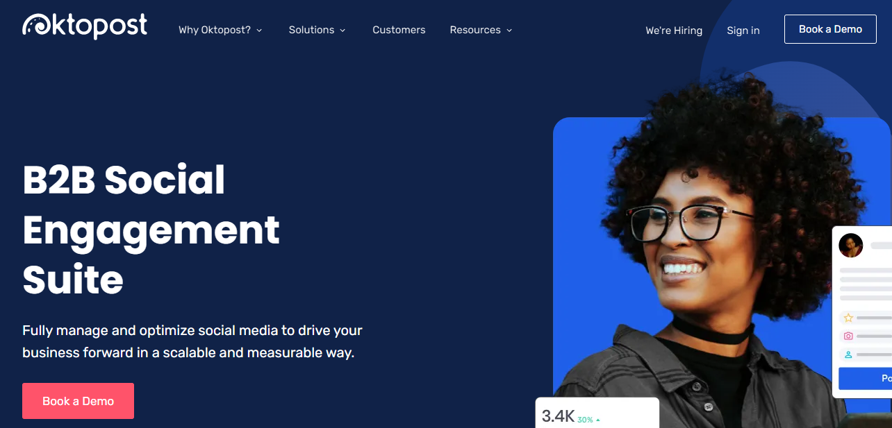 Social media management tool #13: Oktopost