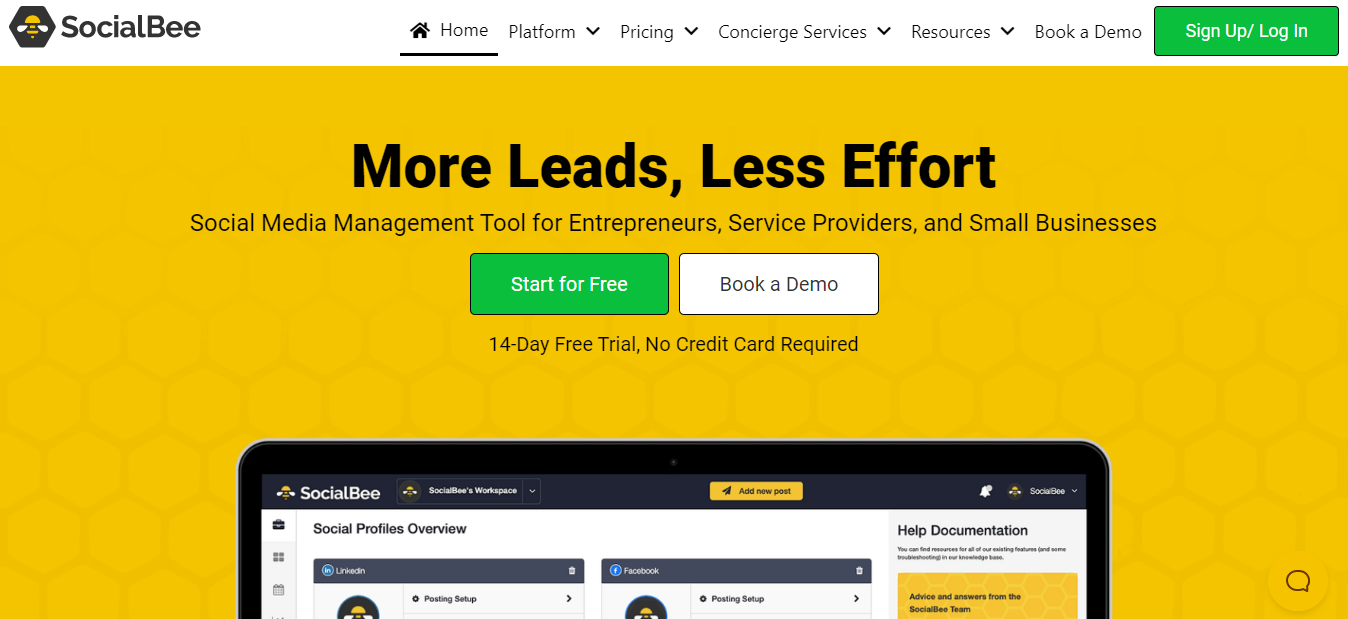 Social media management tool #8: SocialBee